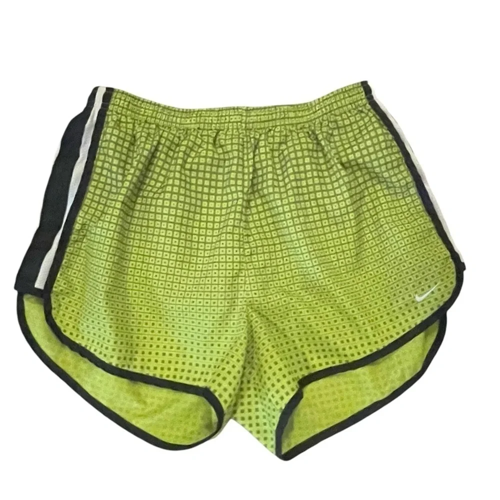 Nike Dri-Fit Shorts women's Med Green elastic drawstring